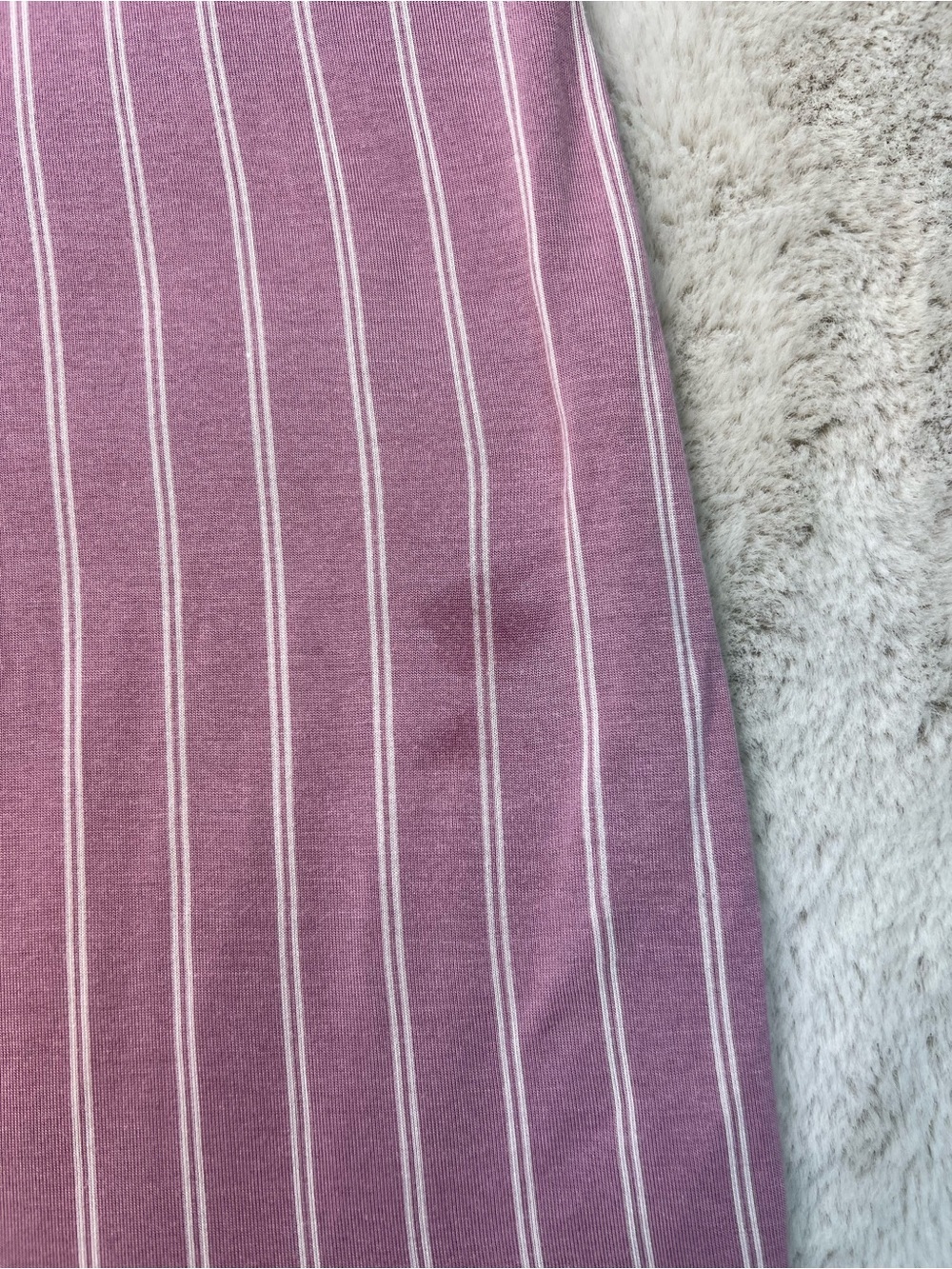 La Vie En Rose Soft Jersey Pink Stripe Camisole Size XL Nightie Lace Trim Cozy - Picture 11 of 11